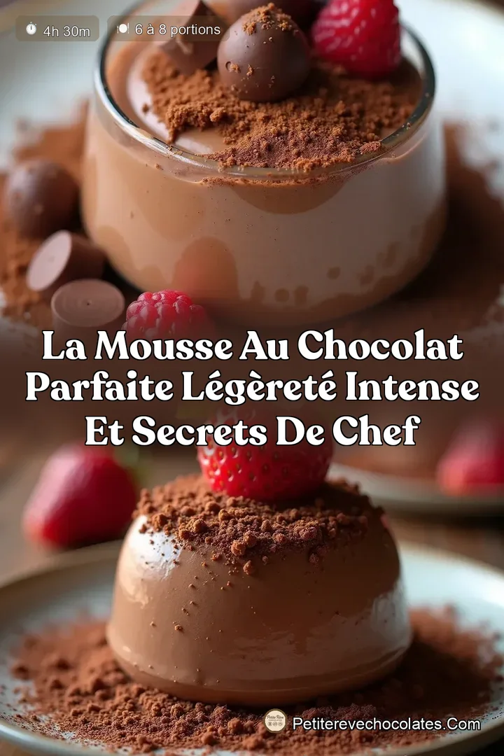 La Mousse au Chocolat Parfaite Légèreté Intense et Secrets de Chef