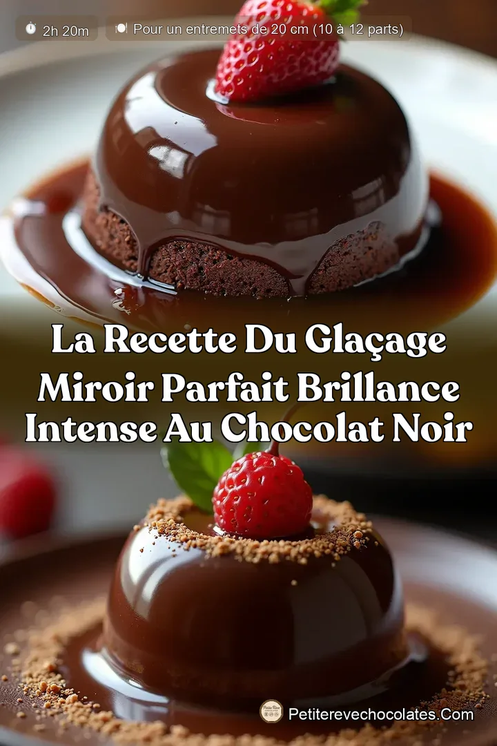 La Recette du Glaçage Miroir Parfait Brillance Intense au Chocolat Noir