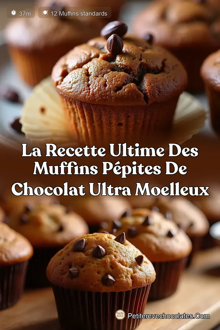 La Recette Ultime des Muffins Pépites de Chocolat Ultra Moelleux