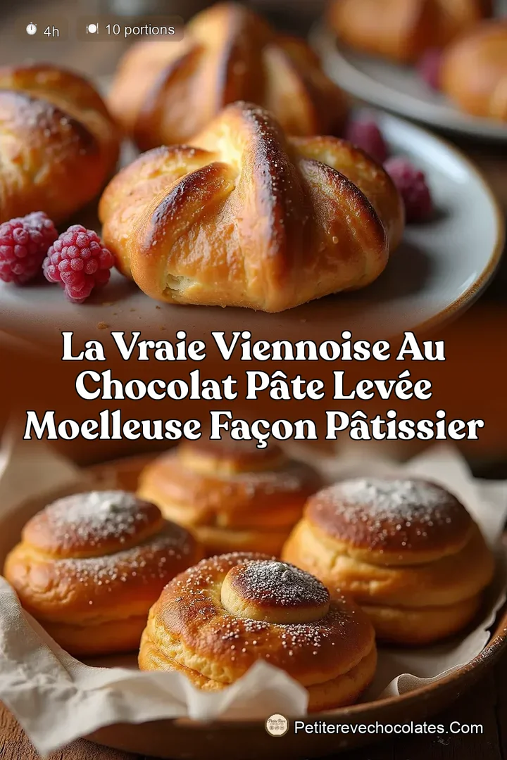 La Vraie Viennoise au Chocolat Pâte Levée Moelleuse Façon Pâtissier