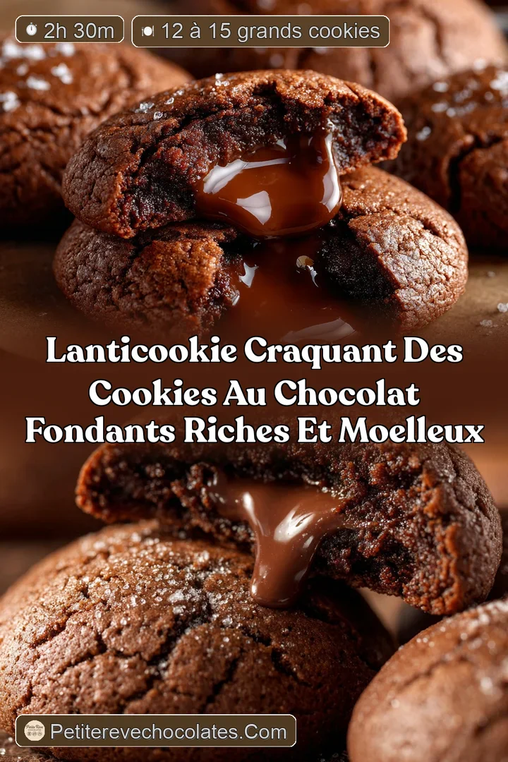Lanticookie craquant Des Cookies au chocolat fondants riches et moelleux