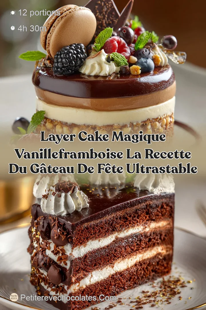 Layer cake magique VanilleFramboise la recette du g&acirc;teau de f&ecirc;te ultrastable