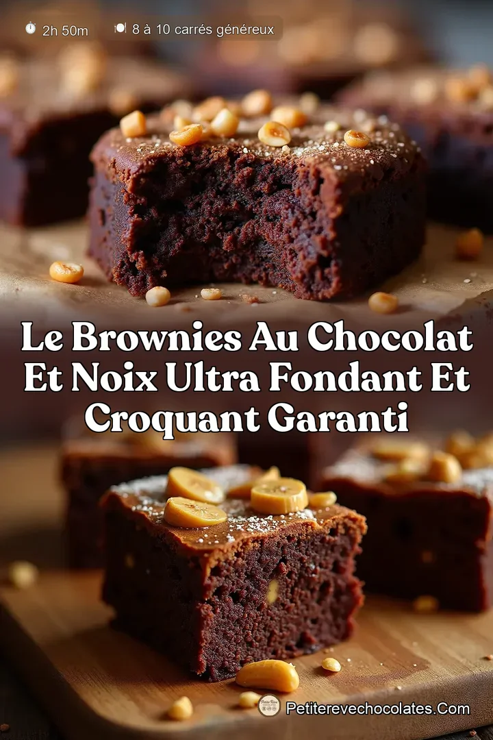 Le Brownies au Chocolat et Noix Ultra Fondant et Croquant Garanti