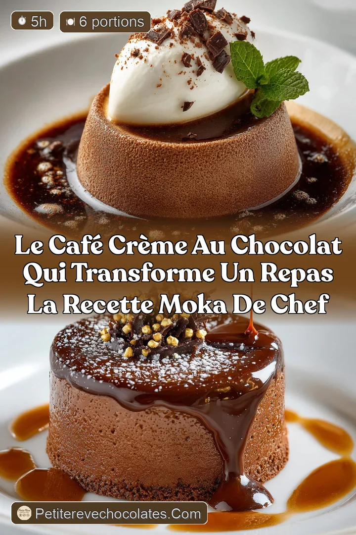 Le Caf&eacute; cr&egrave;me au chocolat qui transforme un repas la recette Moka de chef