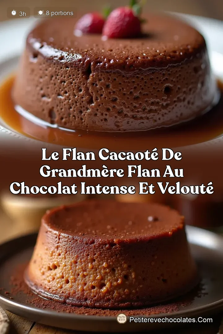 Le Flan Cacaoté de GrandMère Flan au Chocolat Intense et Velouté