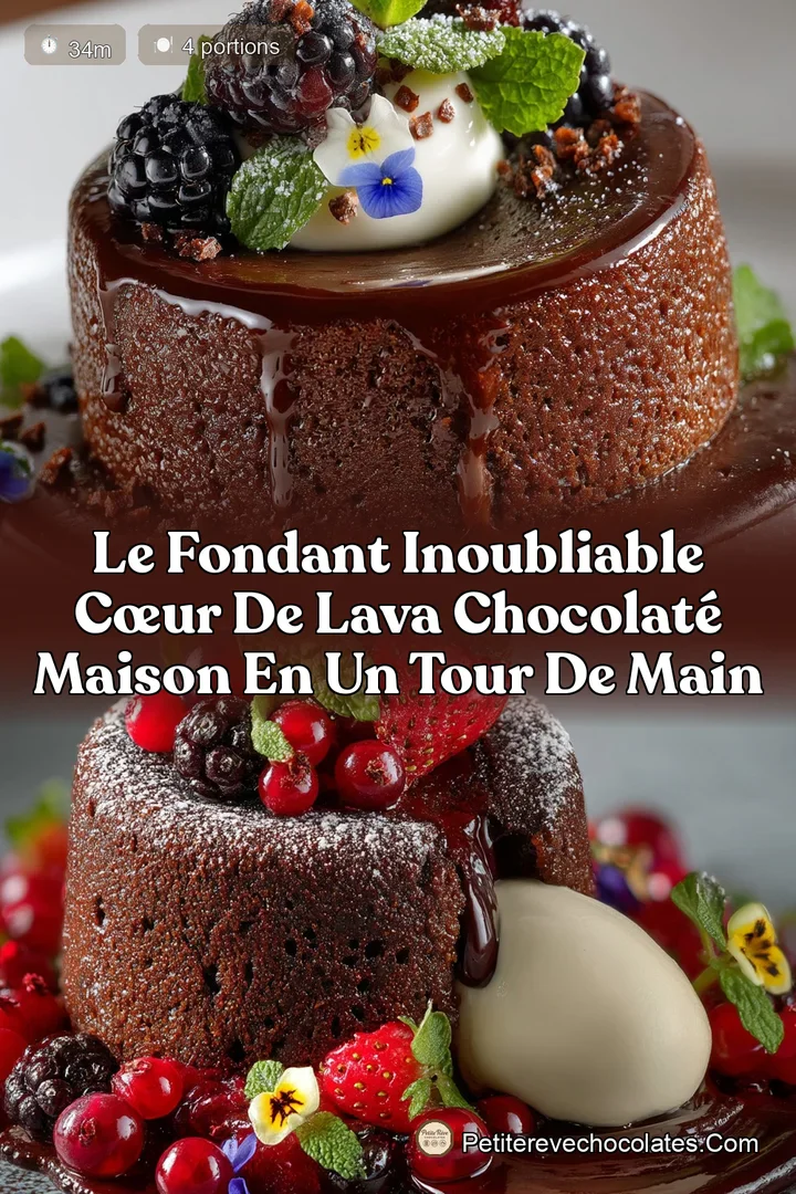 Le Fondant Inoubliable Cœur de Lava Chocolaté Maison en Un Tour de Main
