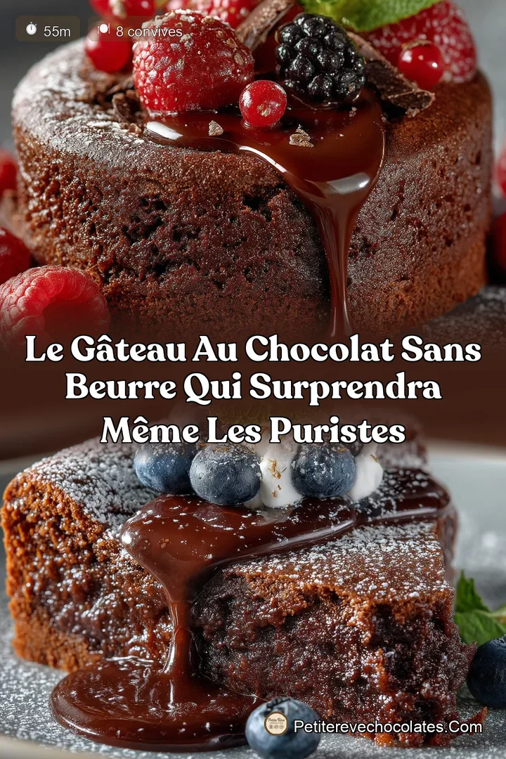 Le Gâteau au Chocolat Sans Beurre qui Surprendra Même les Puristes