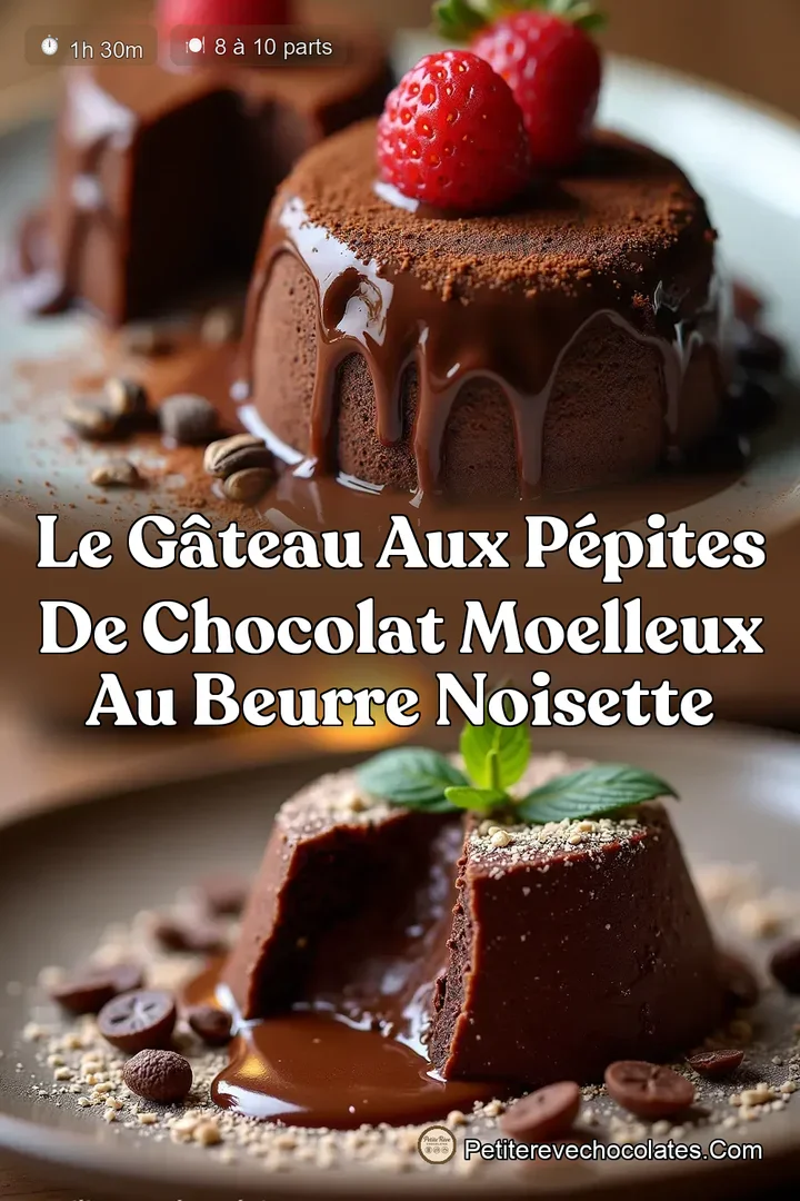 Le Gâteau aux Pépites de Chocolat Moelleux au Beurre Noisette