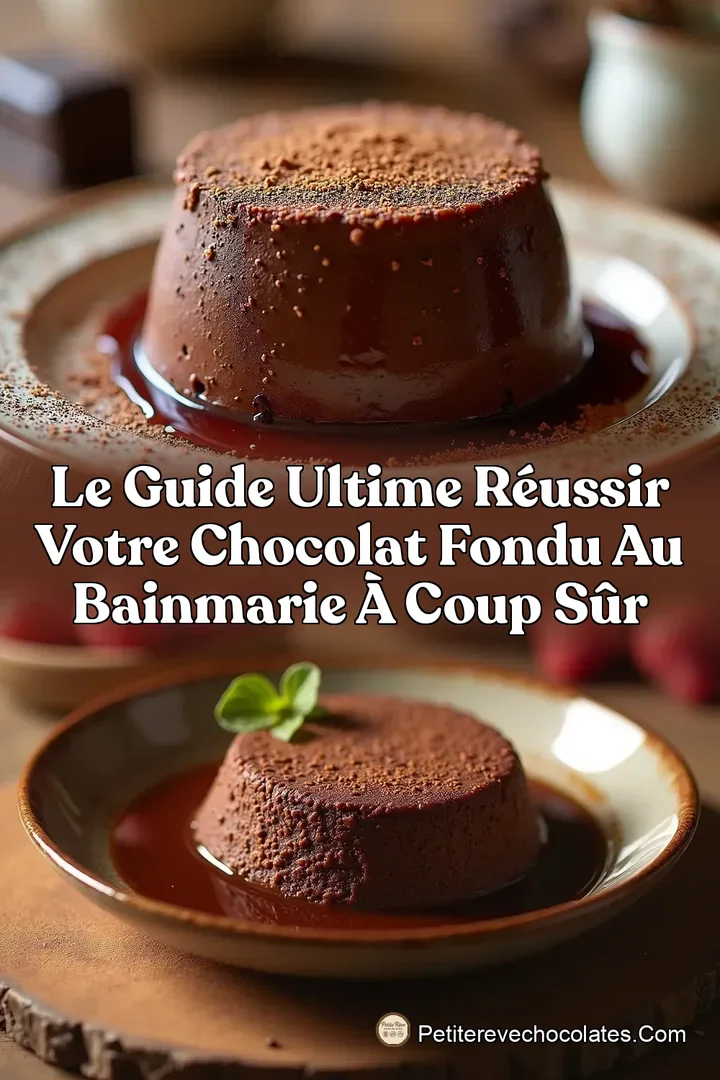 Le Guide Ultime Réussir Votre Chocolat Fondu au BainMarie à Coup Sûr