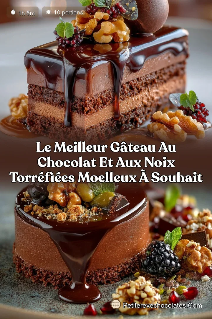 Le Meilleur Gâteau au Chocolat et aux Noix Torréfiées Moelleux à Souhait
