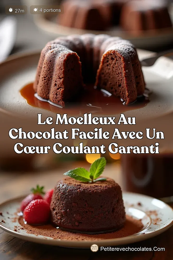 Le Moelleux au Chocolat Facile avec un Cœur Coulant Garanti