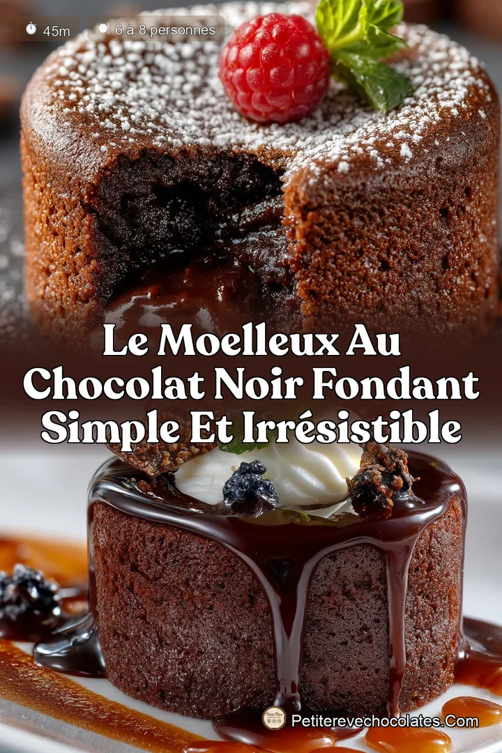 Le Moelleux au Chocolat Noir Fondant Simple et Irrésistible