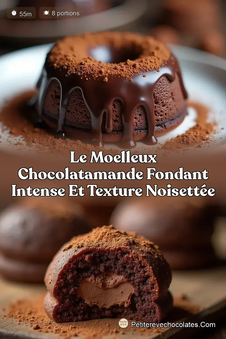 Le Moelleux ChocolatAmande Fondant Intense et Texture Noisettée