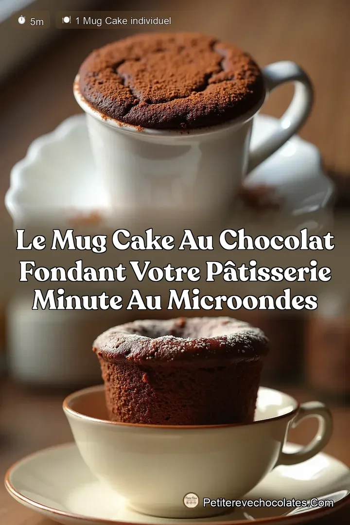 Le Mug Cake au Chocolat Fondant Votre Pâtisserie Minute au Microondes