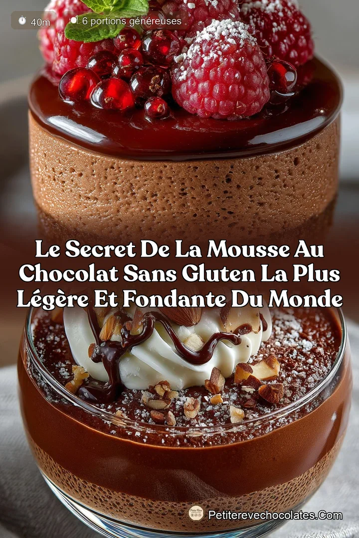 Le secret de la Mousse au Chocolat Sans Gluten la plus légère et fondante du monde