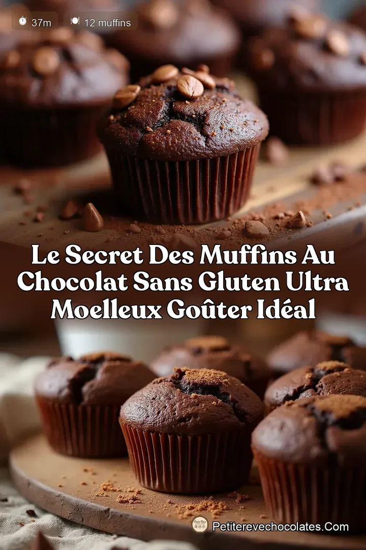 Le Secret des Muffins au Chocolat Sans Gluten Ultra Moelleux Goûter Idéal