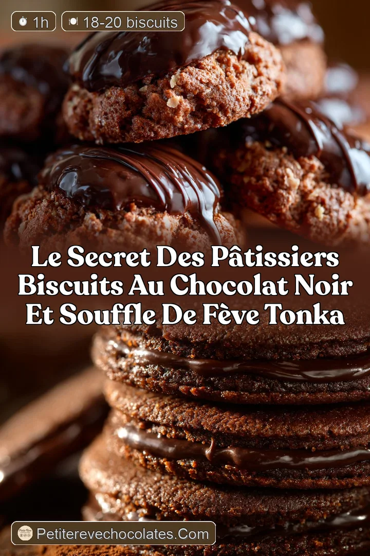 Le Secret des P&acirc;tissiers Biscuits au Chocolat Noir et Souffle de F&egrave;ve Tonka