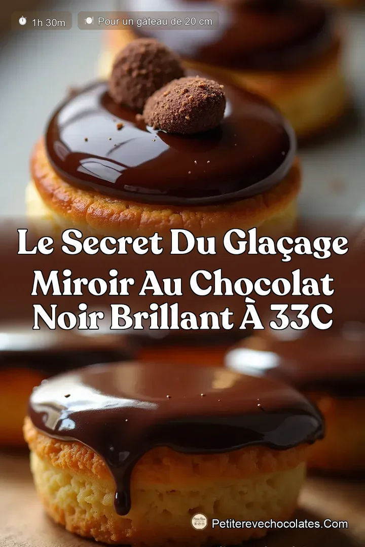 Le Secret du Glaçage Miroir au Chocolat Noir Brillant à 33C