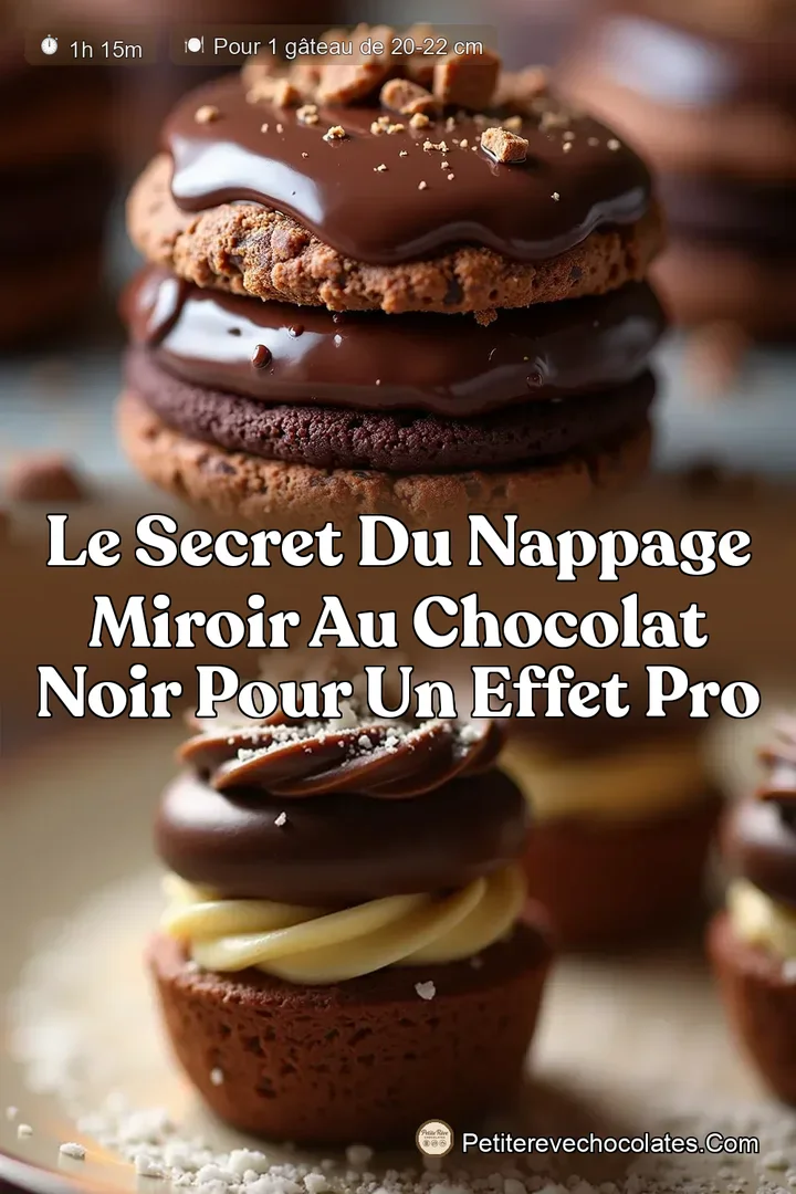 Le Secret du Nappage Miroir au Chocolat Noir pour un Effet Pro