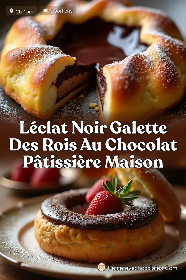 LÉclat Noir Galette des Rois au Chocolat Pâtissière Maison