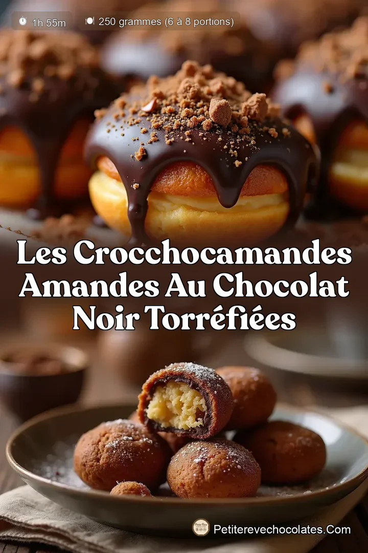 Les CrocChocAmandes Amandes au Chocolat Noir Torréfiées