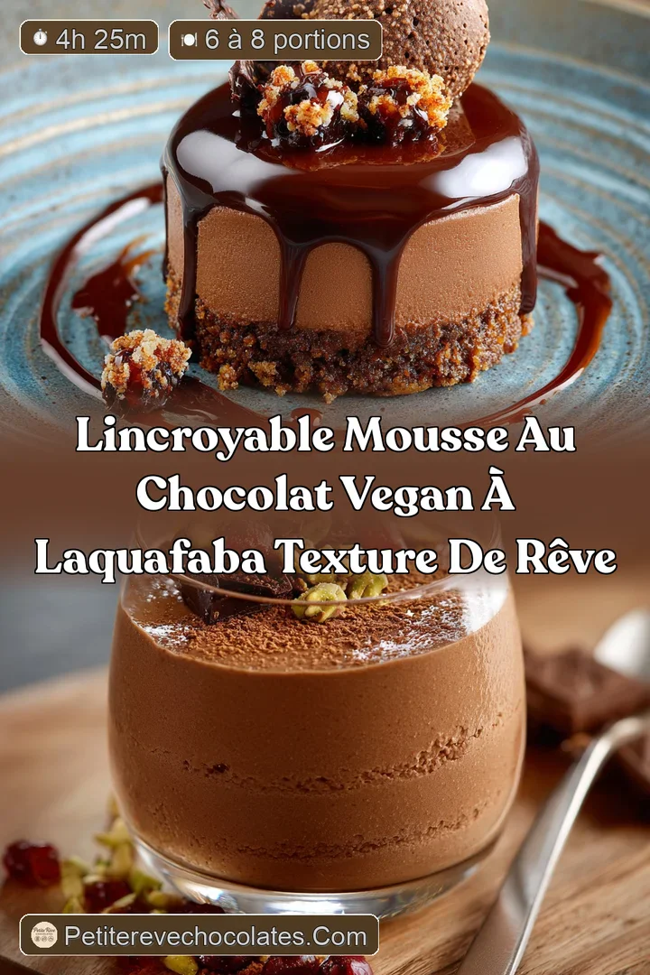 Lincroyable Mousse au Chocolat Vegan &agrave; lAquafaba Texture de r&ecirc;ve