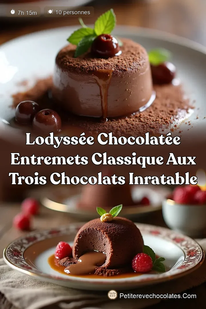 LOdyssée Chocolatée Entremets Classique aux Trois Chocolats Inratable