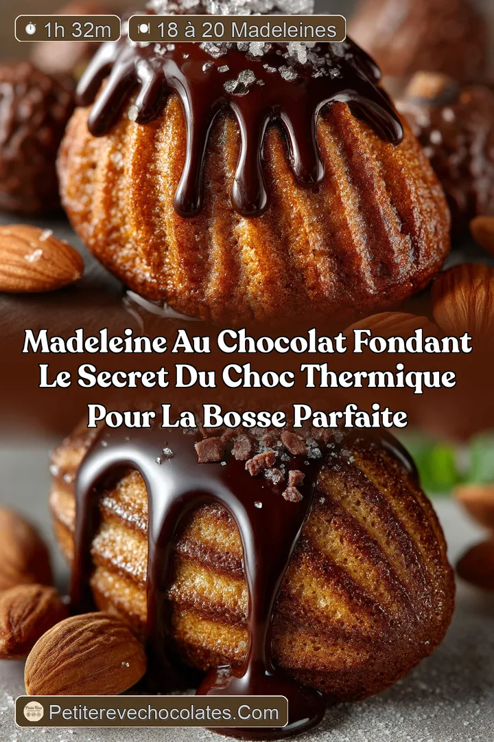 Madeleine au Chocolat Fondant Le Secret du Choc Thermique pour la Bosse Parfaite