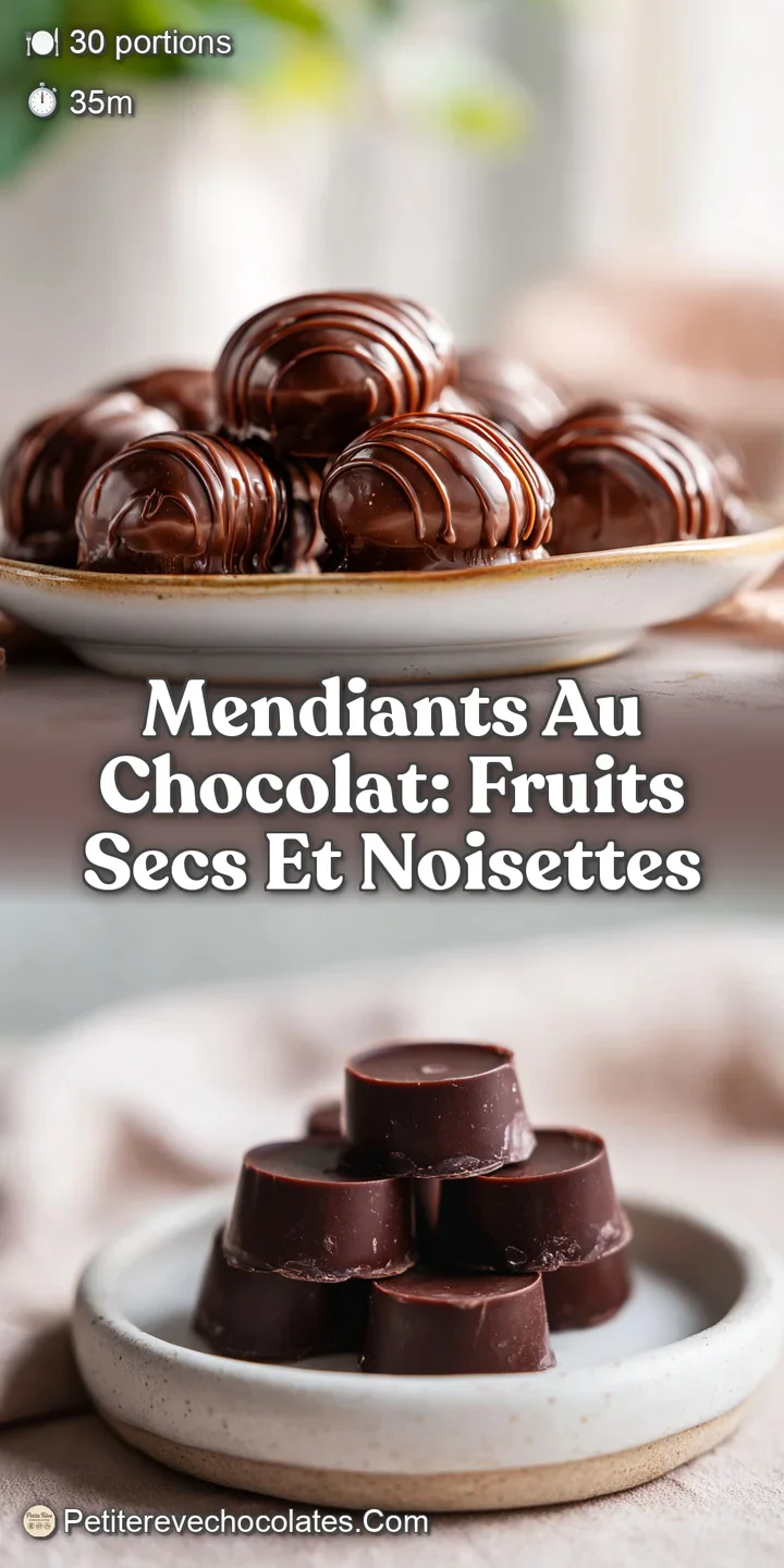 Close-up of a dark chocolate mendiant, its glossy surface studded with a colorful mosaic of dried apricots and slivered al...