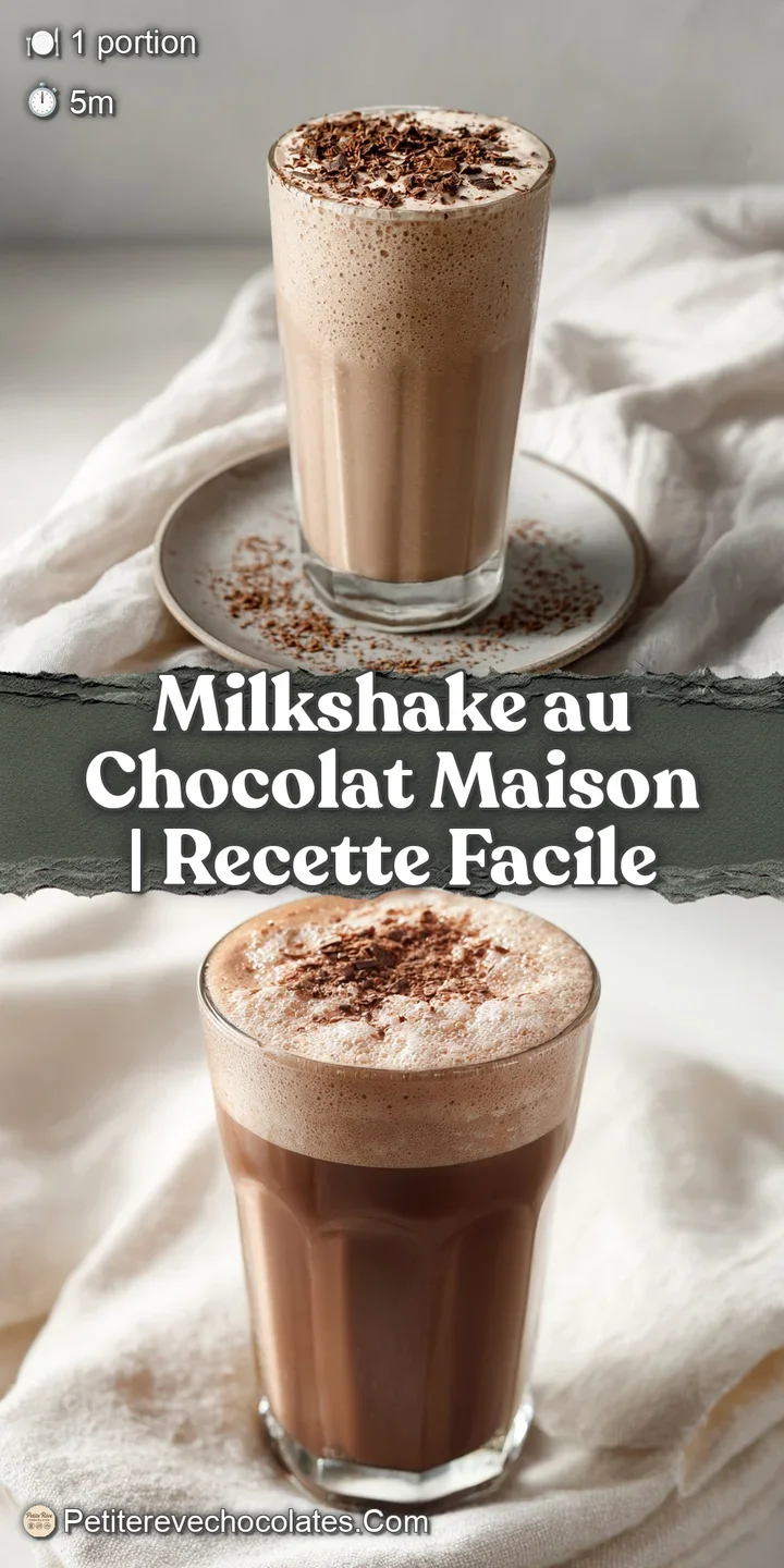 Close-up of a decadent, deep brown chocolate milkshake with a velvety smooth texture, glistening.