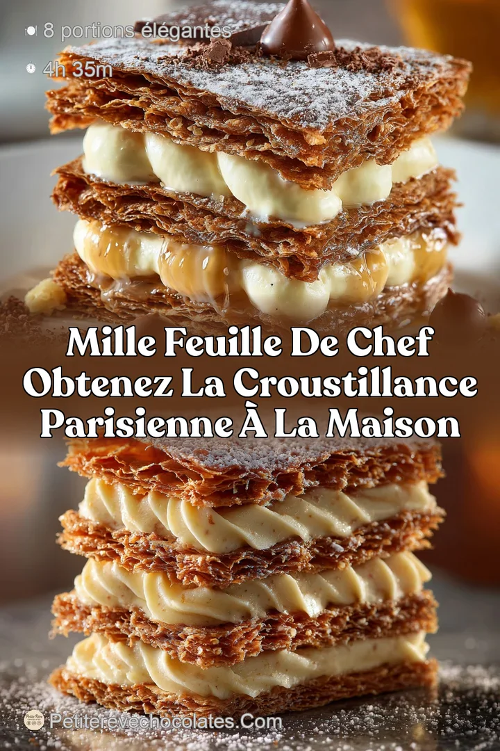 Mille Feuille de Chef obtenez la croustillance parisienne &agrave; la maison
