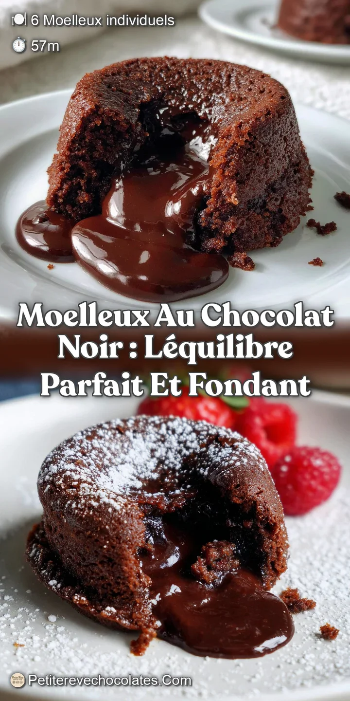 Moelleux au Chocolat Noir : L&Eacute;quilibre Parfait et Fondant