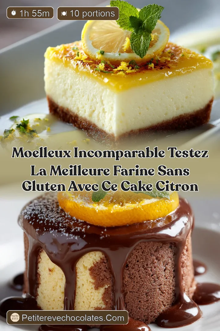 Moelleux incomparable Testez la Meilleure Farine Sans Gluten avec ce Cake Citron