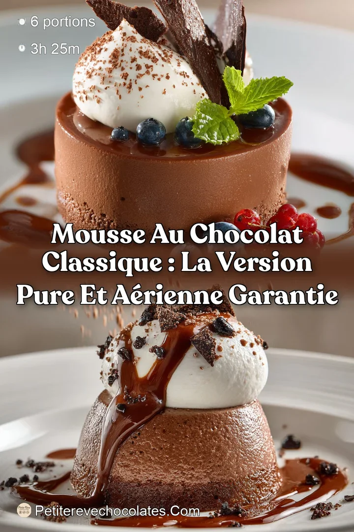 Mousse au chocolat classique : La version pure et a&eacute;rienne garantie