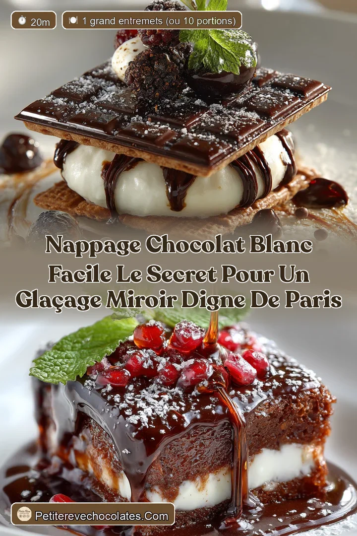 Nappage Chocolat Blanc Facile Le Secret pour un Gla&ccedil;age Miroir digne de Paris