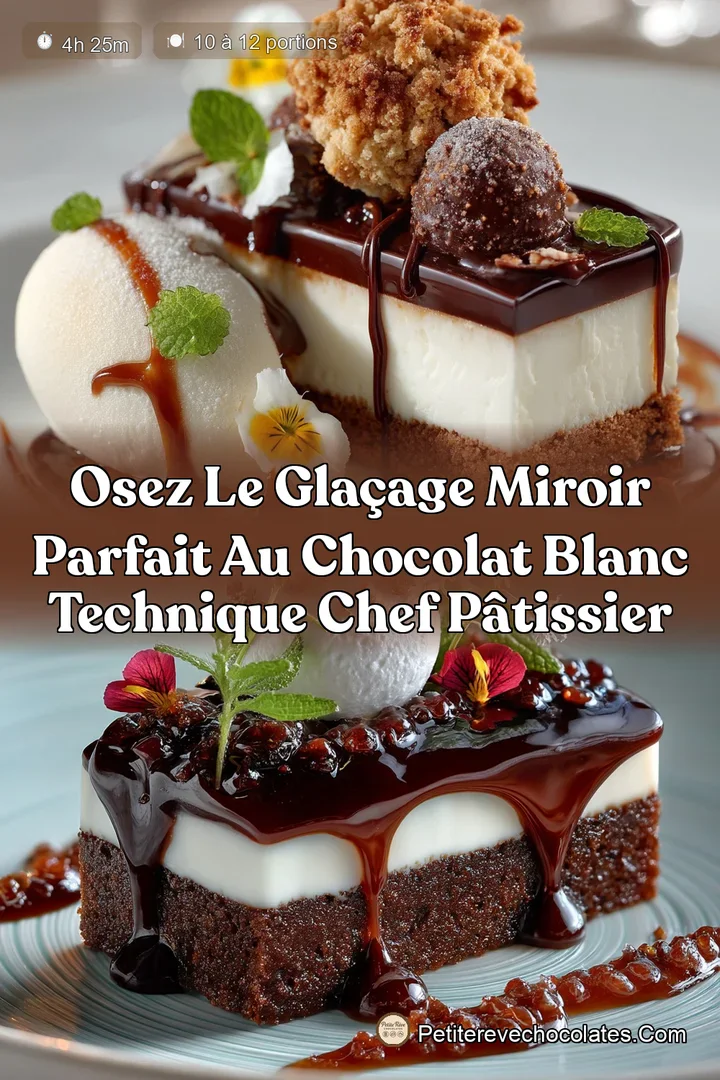 Osez le Glaçage Miroir Parfait au Chocolat Blanc Technique Chef Pâtissier