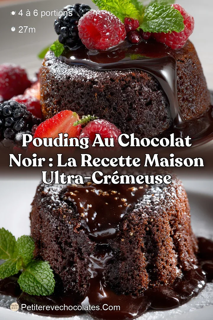 Pouding au Chocolat Noir : La Recette Maison Ultra-Cr&eacute;meuse