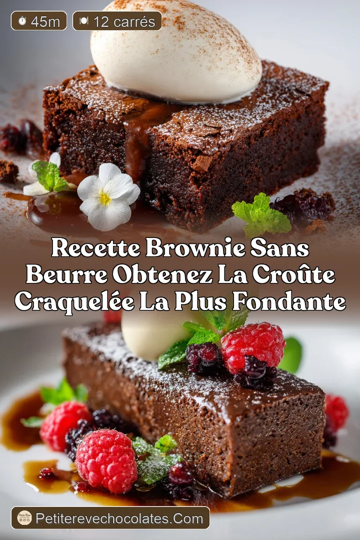 Recette Brownie Sans Beurre Obtenez la Cro&ucirc;te Craquel&eacute;e la plus Fondante