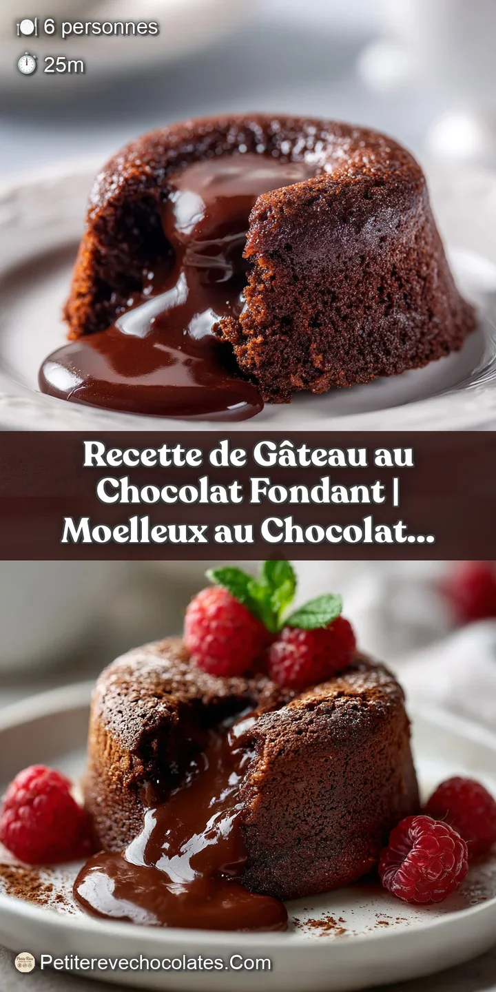 A close-up of a gooey, warm chocolate cake center with melted ganache oozing out.