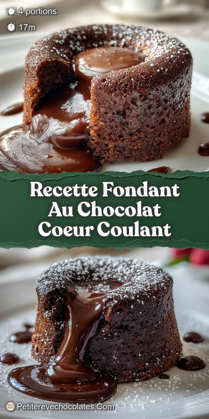 Close-up of a decadent chocolate cake. Warm, liquid center spills onto the plate, a tempting, intense chocolate experience.