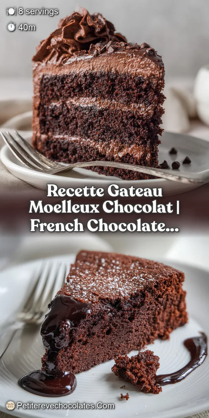 Close-up of a fudgy chocolate cake revealing its soft, decadent texture. Deep, dark color with subtle hints of cocoa glist...