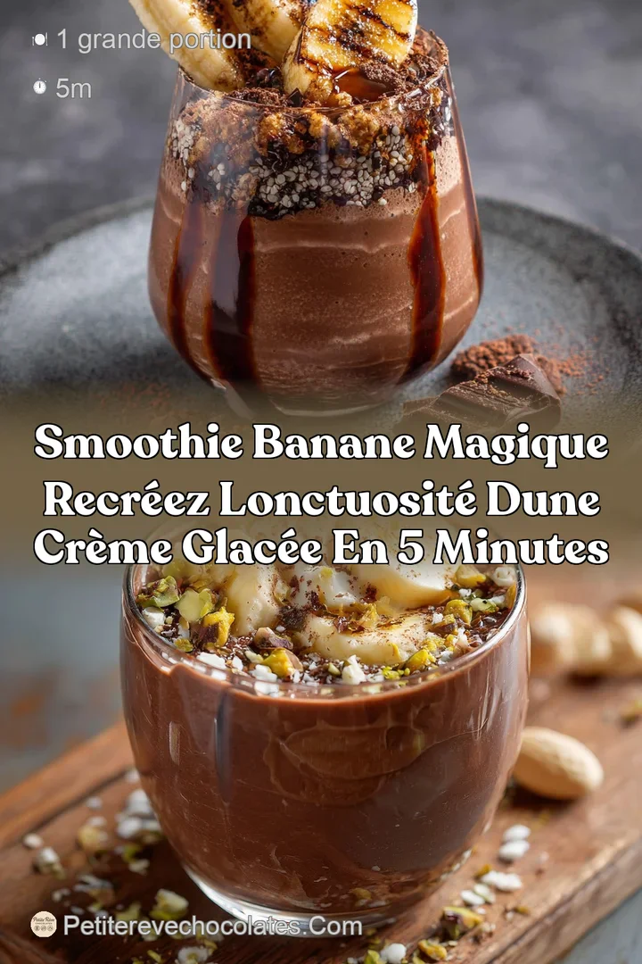 Smoothie banane magique Recréez lonctuosité dune crème glacée en 5 minutes