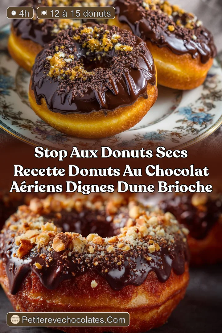 Stop aux Donuts secs Recette Donuts au chocolat a&eacute;riens dignes dune brioche