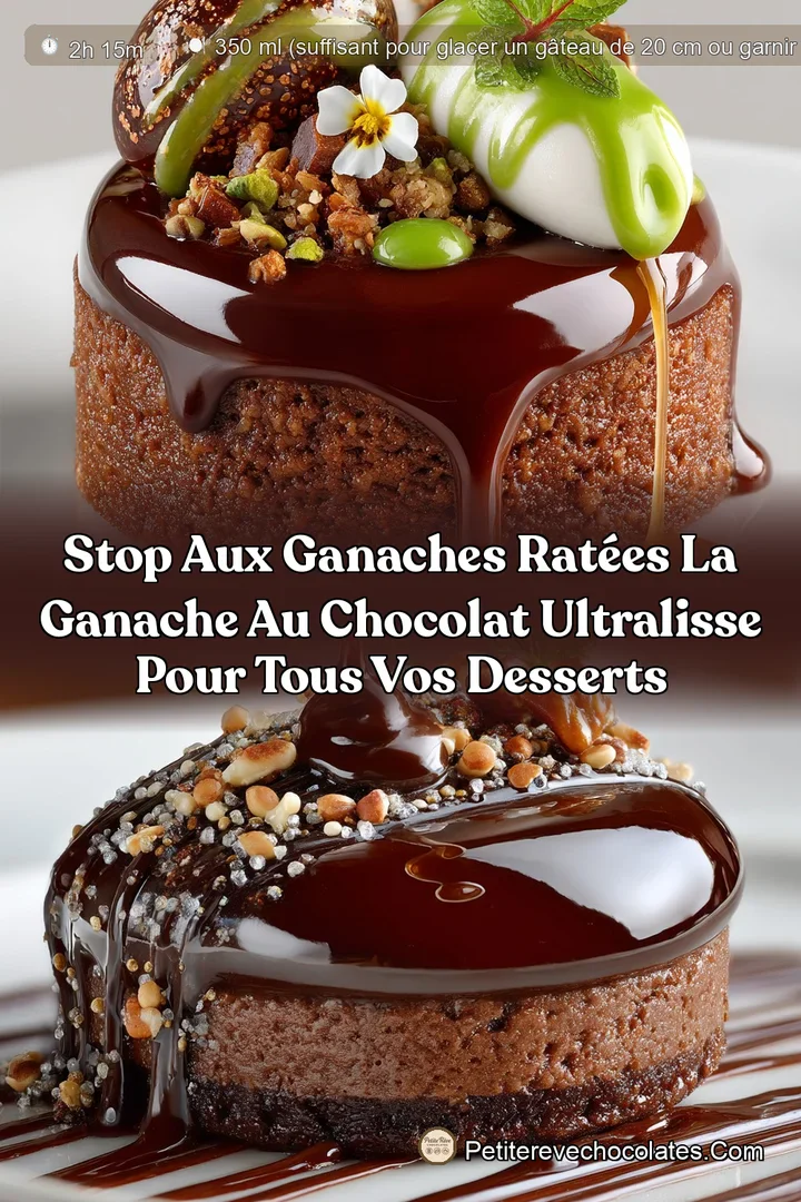Stop aux ganaches ratées la Ganache au chocolat ultralisse pour tous vos desserts