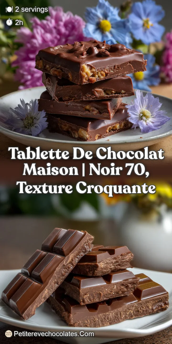 Close-up of a dark chocolate tablet with a glistening surface, showcasing its rich, deep color and a tempting, melt-in-you...
