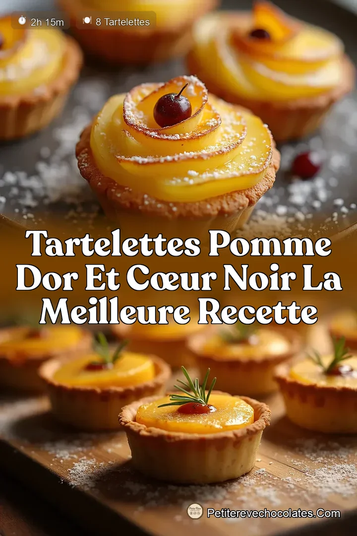 Tartelettes Pomme dOr et Cœur Noir La Meilleure Recette