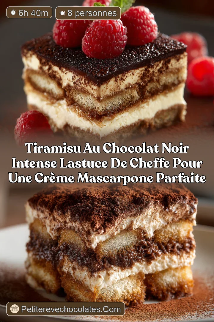 Tiramisu au Chocolat Noir Intense Lastuce de cheffe pour une crème Mascarpone parfaite