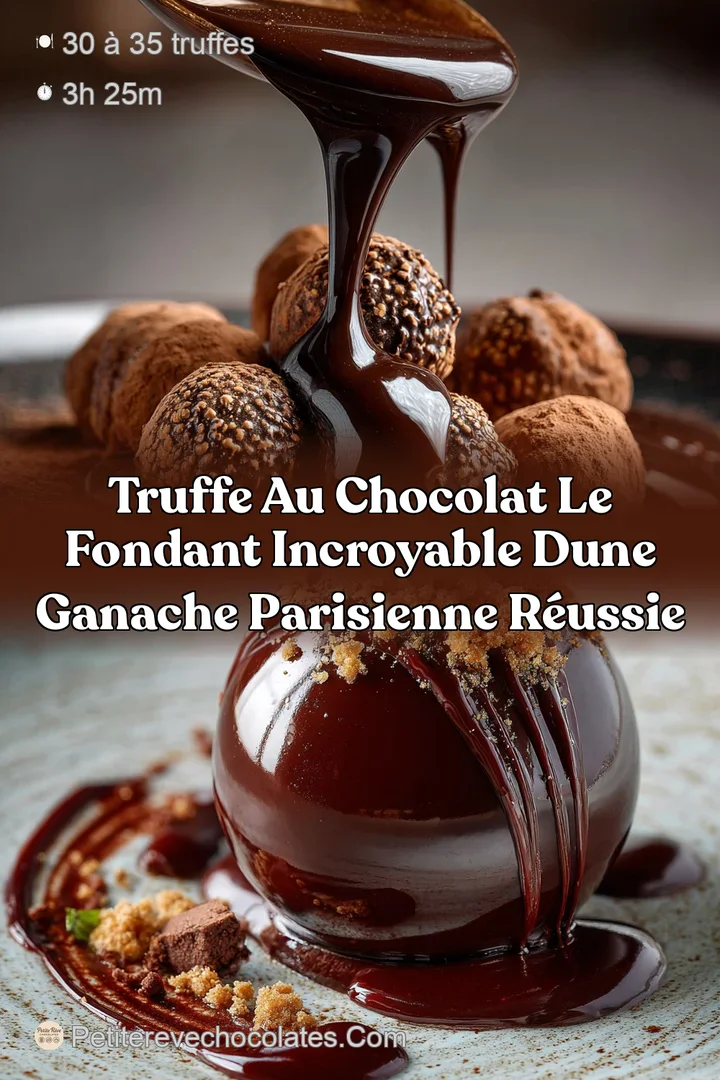 Truffe au chocolat Le fondant incroyable dune ganache parisienne r&eacute;ussie