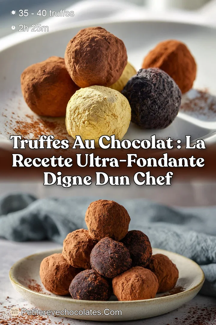 Truffes au chocolat : La recette ultra-fondante digne dun chef