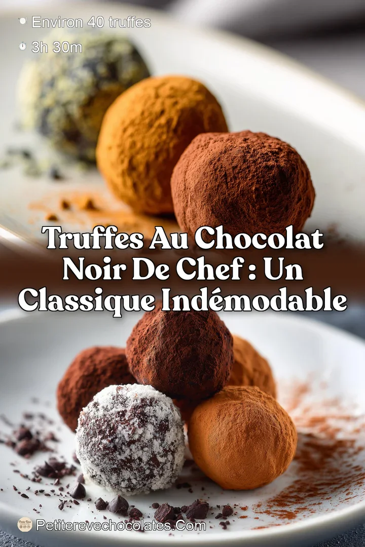 Truffes au Chocolat Noir de Chef : Un Classique Indémodable